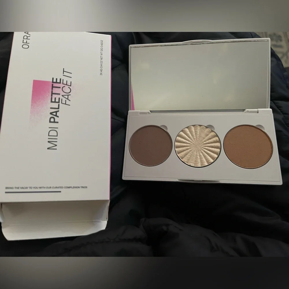OFRA FACE IT MIDI PALETTE -Light- contour, highlighter, bronzer. NWB